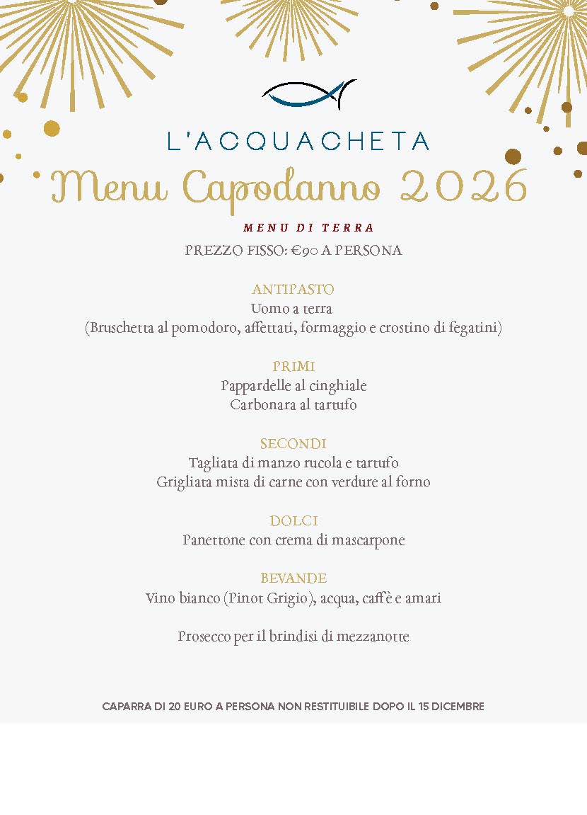 Menu capodanno 2026 terra